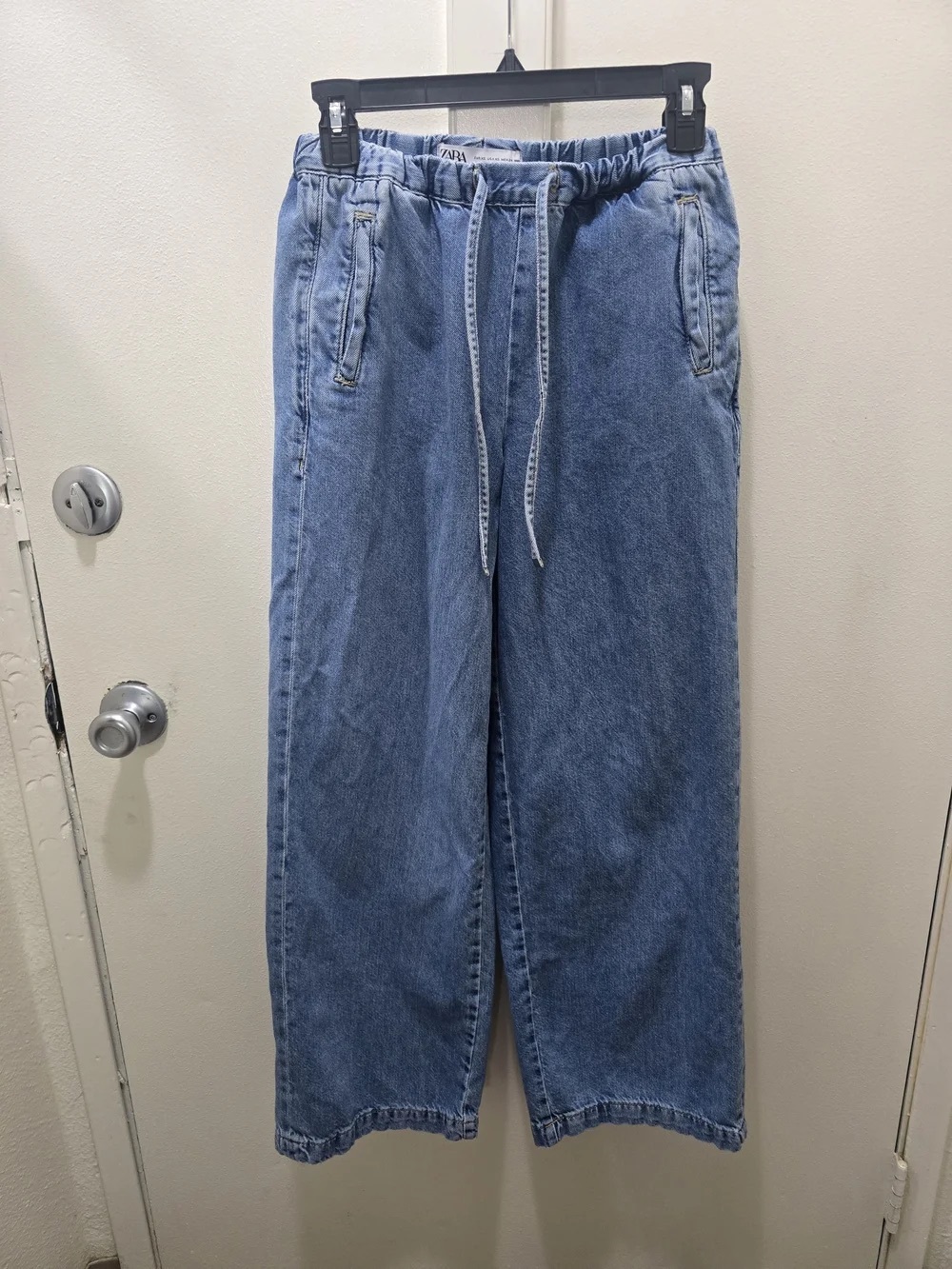 Relaxed Drawstring Light Blue Men’s Jeans